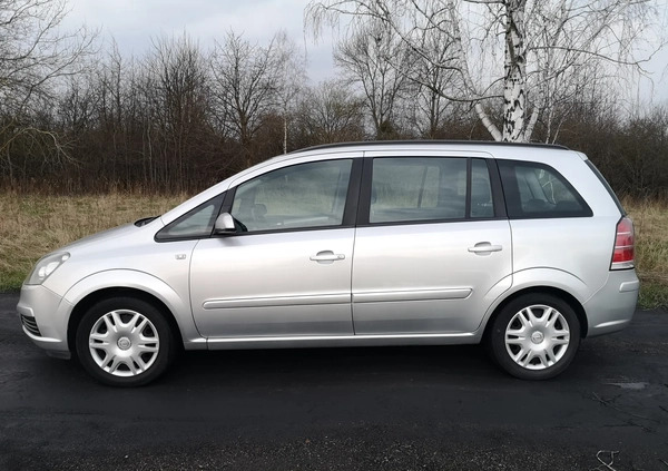 Opel Zafira cena 13900 przebieg: 243000, rok produkcji 2007 z Ryki małe 781